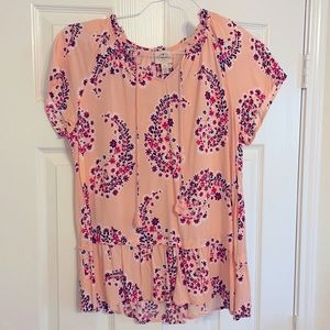 St John’s Bay short sleeve casual top with flowers